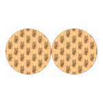 Drawing German Shepherd Pattern Print Car Coasters
