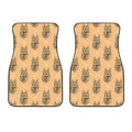 Drawing German Shepherd Pattern Print Front Car Floor Mats