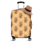 Drawing German Shepherd Pattern Print Luggage Cover