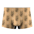 Drawing German Shepherd Pattern Print Men's Boxer Briefs