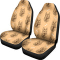 Drawing German Shepherd Pattern Print Universal Fit Car Seat Covers