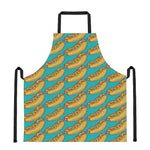 Drawing Hot Dog Pattern Print Apron