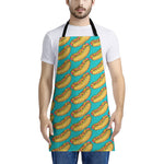 Drawing Hot Dog Pattern Print Apron
