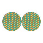 Drawing Hot Dog Pattern Print Car Coasters