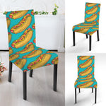 Drawing Hot Dog Pattern Print Dining Chair Slipcover