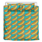 Drawing Hot Dog Pattern Print Duvet Cover Bedding Set