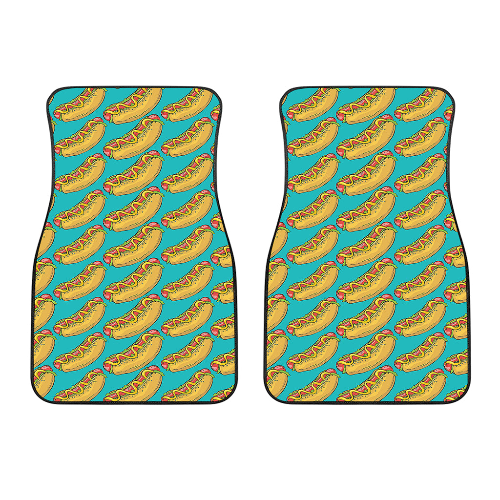 Drawing Hot Dog Pattern Print Front Car Floor Mats