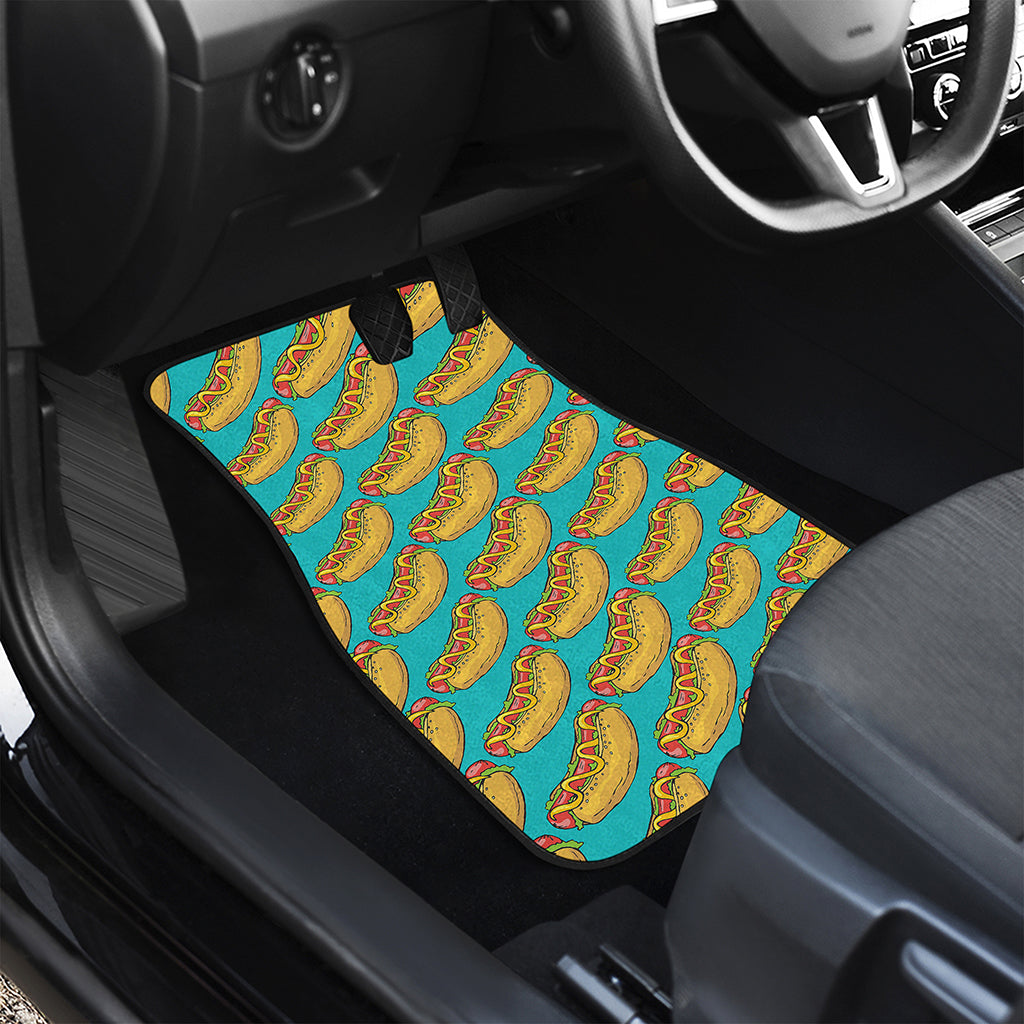 Drawing Hot Dog Pattern Print Front Car Floor Mats