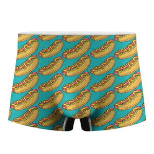 Drawing Hot Dog Pattern Print Men's Boxer Briefs