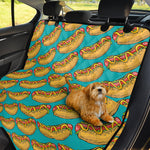 Drawing Hot Dog Pattern Print Pet Car Back Seat Cover