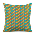 Drawing Hot Dog Pattern Print Pillow Cover