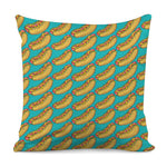 Drawing Hot Dog Pattern Print Pillow Cover