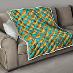 Drawing Hot Dog Pattern Print Quilt