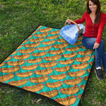 Drawing Hot Dog Pattern Print Quilt