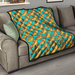 Drawing Hot Dog Pattern Print Quilt