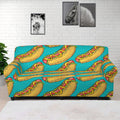 Drawing Hot Dog Pattern Print Sofa Cover