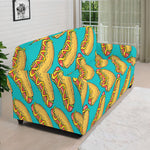 Drawing Hot Dog Pattern Print Sofa Cover