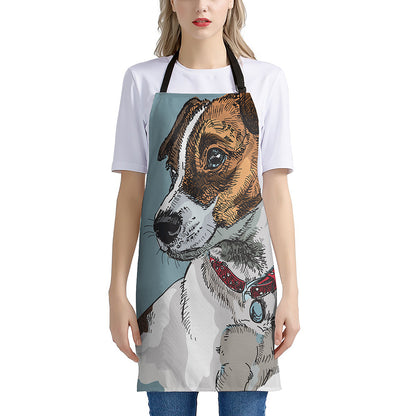 Drawing Jack Russell Terrier Print Apron