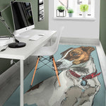 Drawing Jack Russell Terrier Print Area Rug