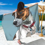 Drawing Jack Russell Terrier Print Beach Sarong Wrap