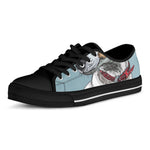 Drawing Jack Russell Terrier Print Black Low Top Shoes 