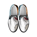 Drawing Jack Russell Terrier Print Black Slip On Shoes