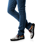 Drawing Jack Russell Terrier Print Black Slip On Shoes