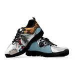Drawing Jack Russell Terrier Print Black Sneakers