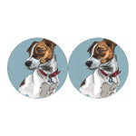 Drawing Jack Russell Terrier Print Car Coasters
