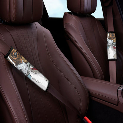Drawing Jack Russell Terrier Print Car Seat Belt Covers