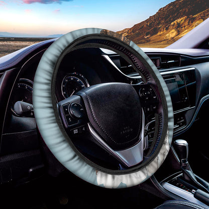 Drawing Jack Russell Terrier Print Car Steering Wheel Cover