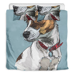 Drawing Jack Russell Terrier Print Duvet Cover Bedding Set