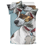 Drawing Jack Russell Terrier Print Duvet Cover Bedding Set