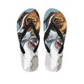 Drawing Jack Russell Terrier Print Flip Flops