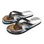 Drawing Jack Russell Terrier Print Flip Flops