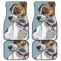 Drawing Jack Russell Terrier Print Front and Back Car Floor Mats