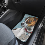 Drawing Jack Russell Terrier Print Front and Back Car Floor Mats