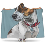 Drawing Jack Russell Terrier Print Hooded Blanket