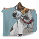 Drawing Jack Russell Terrier Print Hooded Blanket