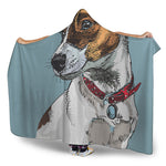 Drawing Jack Russell Terrier Print Hooded Blanket