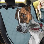 Drawing Jack Russell Terrier Print Pet Car Back Seat Cover
