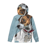 Drawing Jack Russell Terrier Print Pullover Hoodie