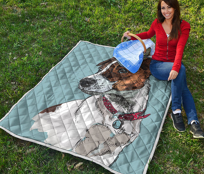 Drawing Jack Russell Terrier Print Quilt