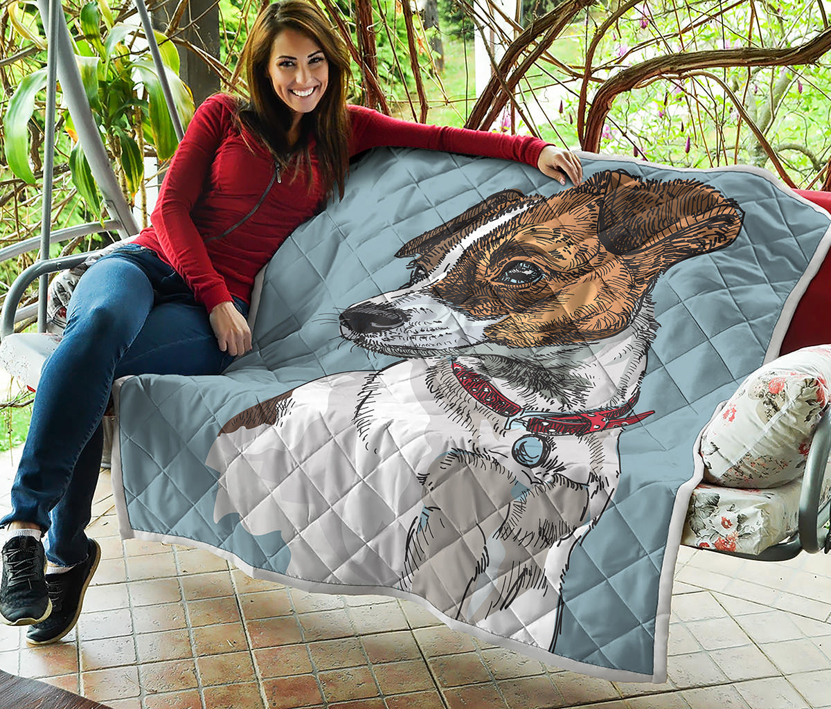 Drawing Jack Russell Terrier Print Quilt