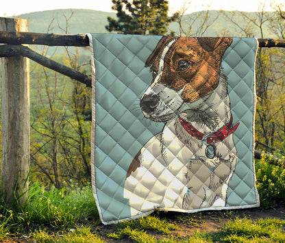 Drawing Jack Russell Terrier Print Quilt