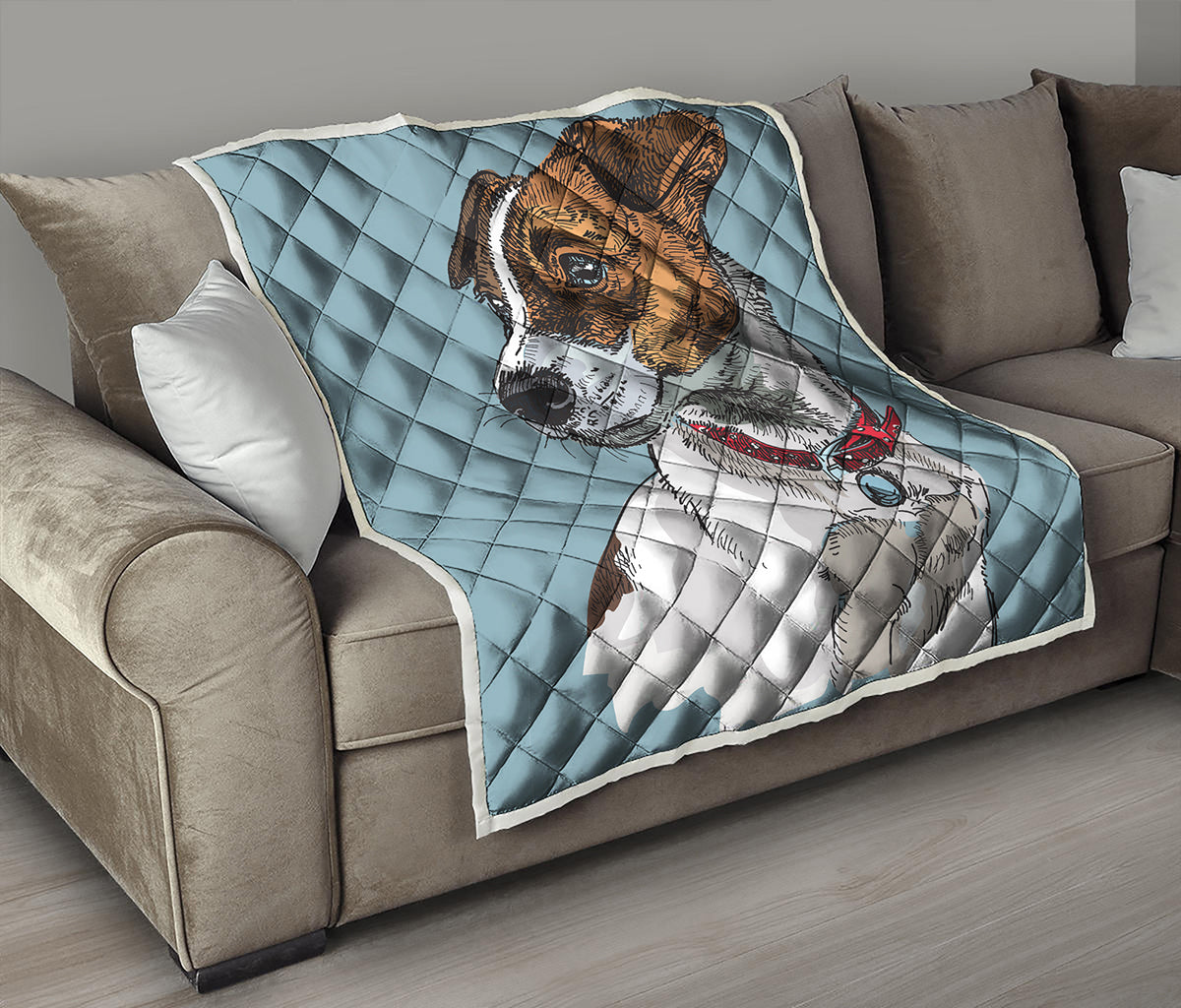 Drawing Jack Russell Terrier Print Quilt