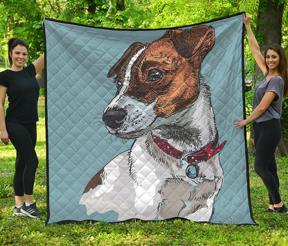 Drawing Jack Russell Terrier Print Quilt