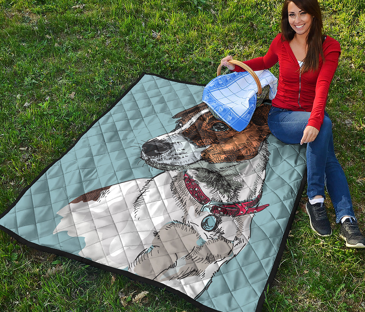Drawing Jack Russell Terrier Print Quilt