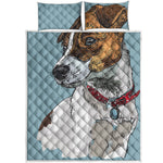 Drawing Jack Russell Terrier Print Quilt Bed Set