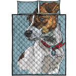 Drawing Jack Russell Terrier Print Quilt Bed Set